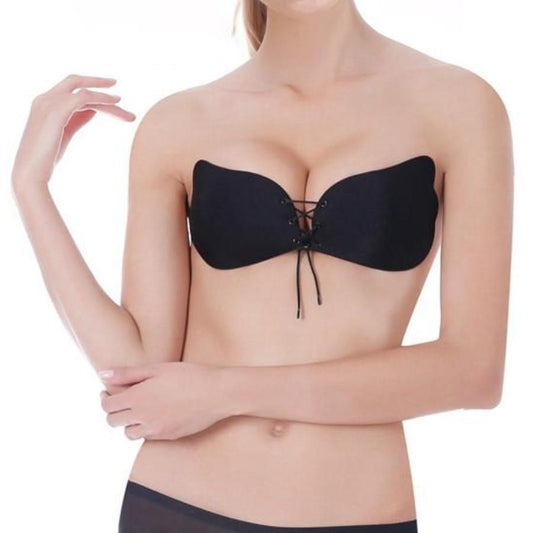 Black Push Up Bra with Butterfly Design