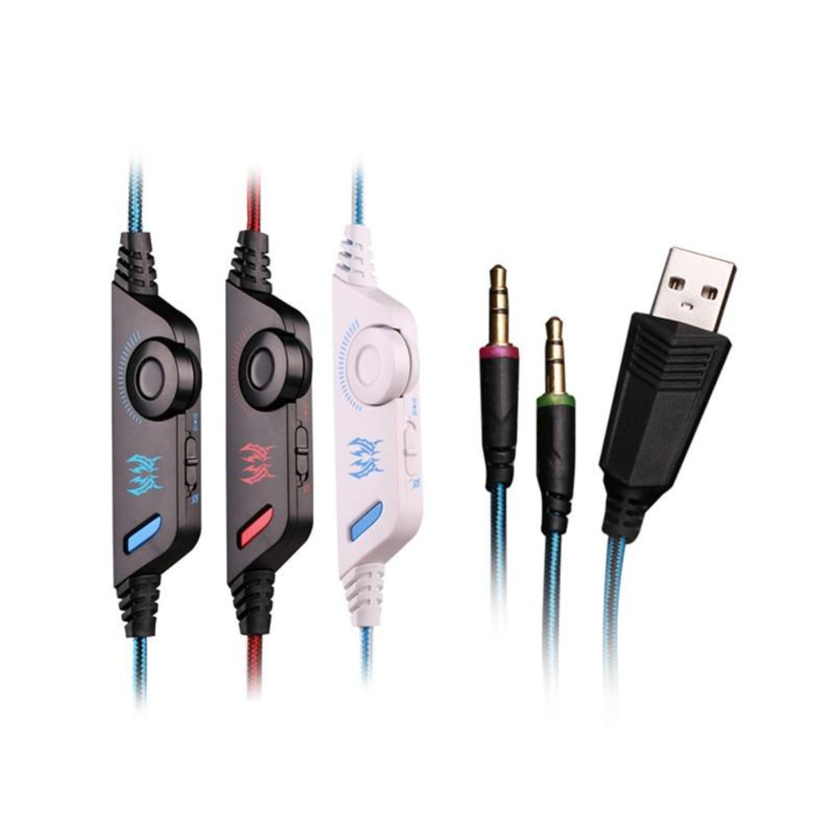 G21Z Vibrating LED Gaming Headset with Mic - Dragon Stealth