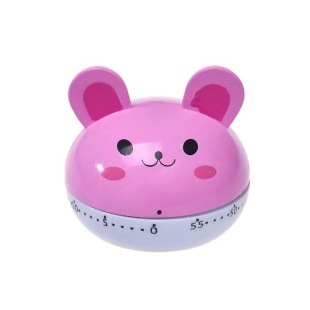 Cartoon-Style Kitchen Timer with 60-Minute Countdown