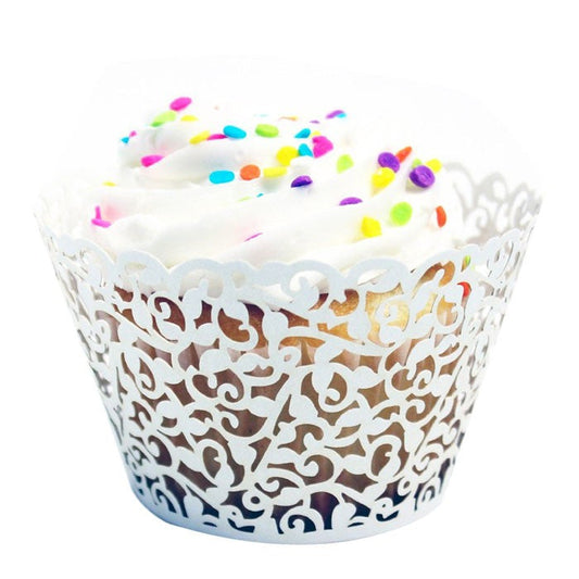 400 Pieces of Laser Cut Lace Cupcake Wrappers for Wholesale Purchase