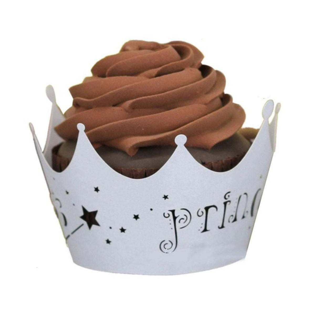Lace Cupcake Muffin Wrapper - 100 pcs - Imperial Crown Design - Laser Cut