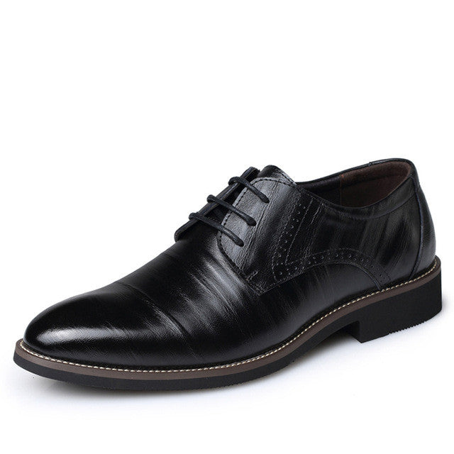 Leather Oxford Shoes for Men's Semi-Formal Attire