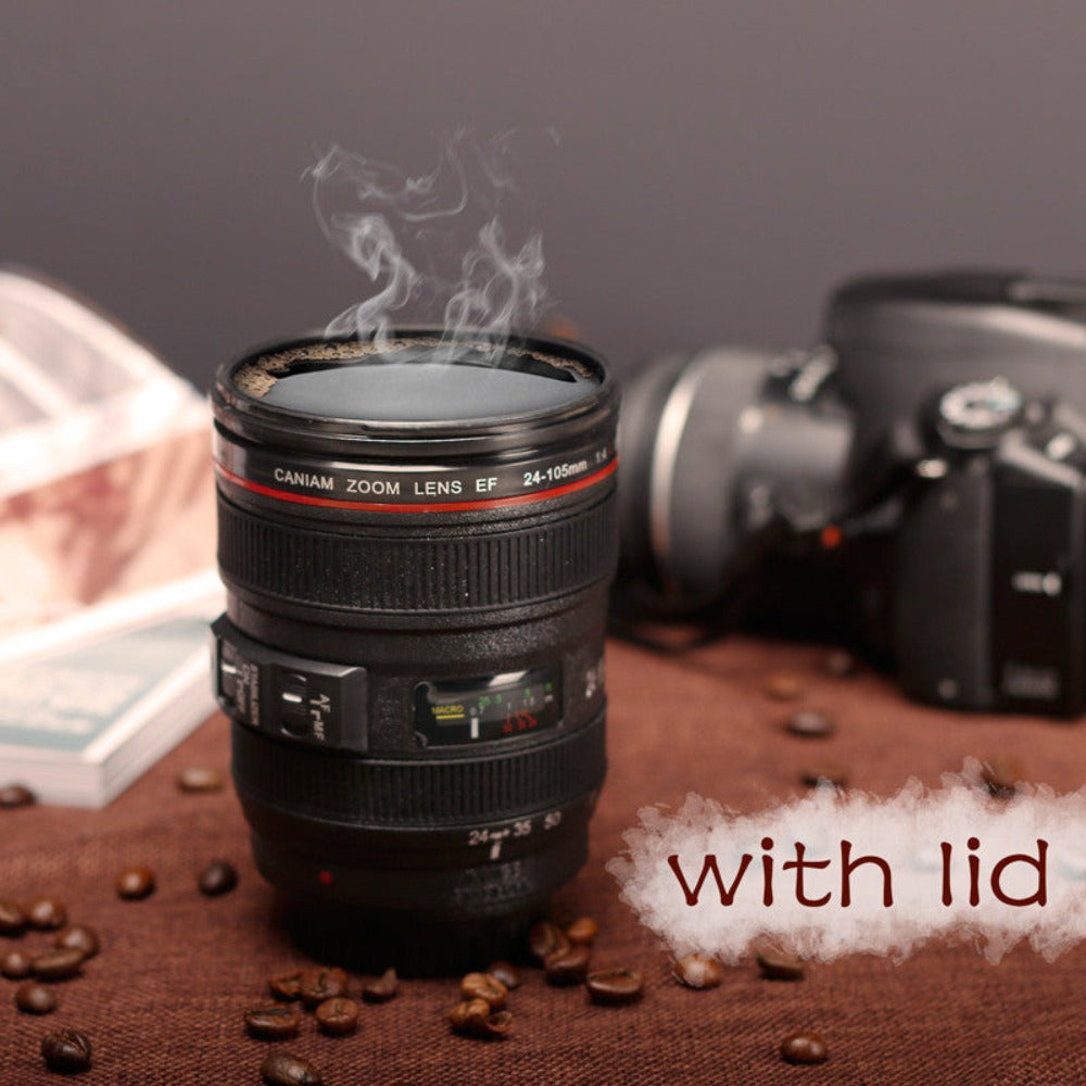 Innovative Mug with Camera Lens Inspired Design