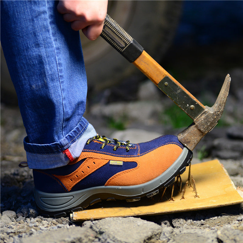 Anti-Skid Mens Steel Toe Work Shoes with Puncture Resistance