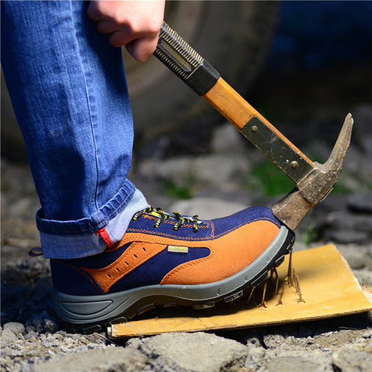 Anti-Skid Mens Steel Toe Work Shoes with Puncture Resistance
