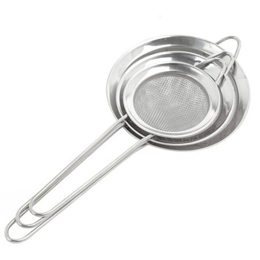 High Quality Kitchen Cooking Tools - Set of 3 Stainless Steel Colanders