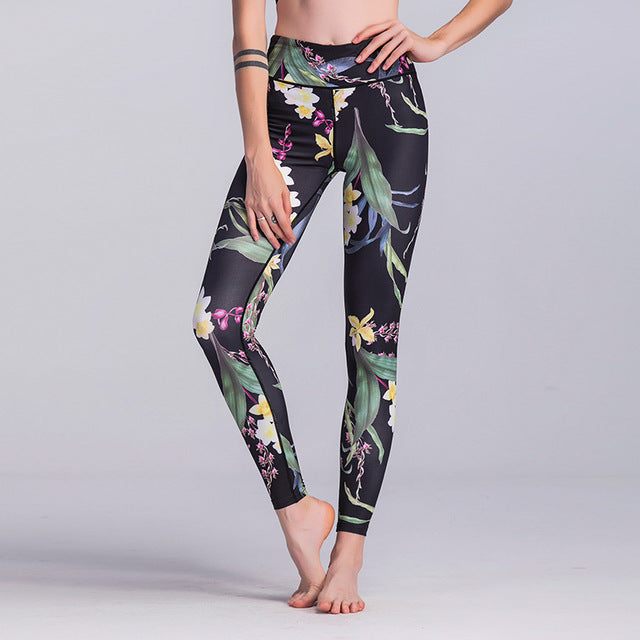 Compression Yoga Leggings with Slim Fit and High Waist