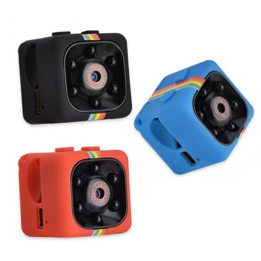 Portable Mini Camera with 1080P Night Vision Capability: black, blue compact instant cameras, retro-inspired style