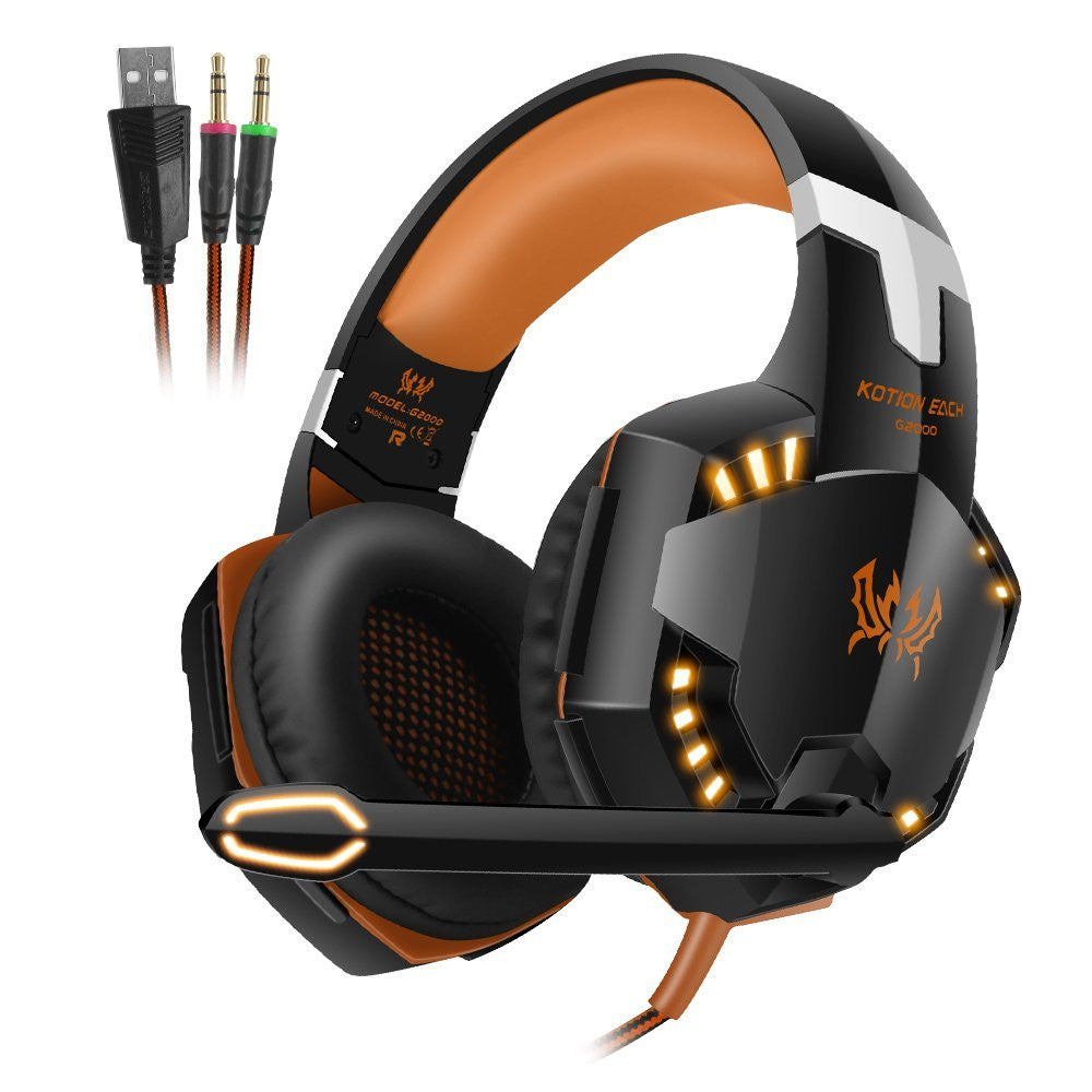 RZ LED Gaming Headphone with Microphone - Ninja Dragon Edition