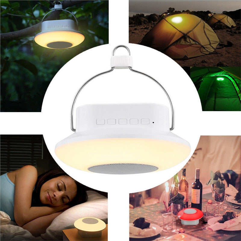LED Bluetooth Speaker with Touch Control for Camping