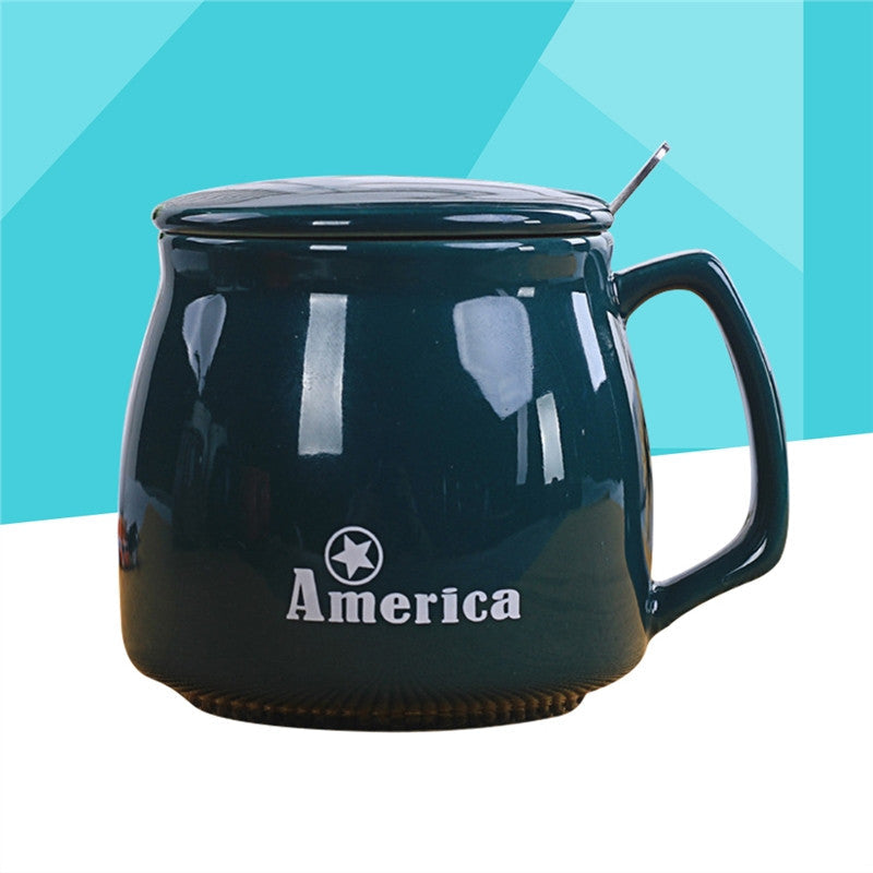 Classic USA Design Ceramic Coffee Cup