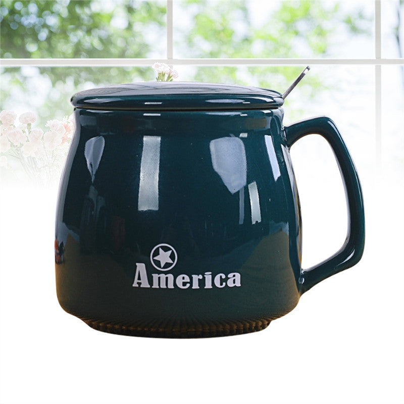 Classic USA Design Ceramic Coffee Cup