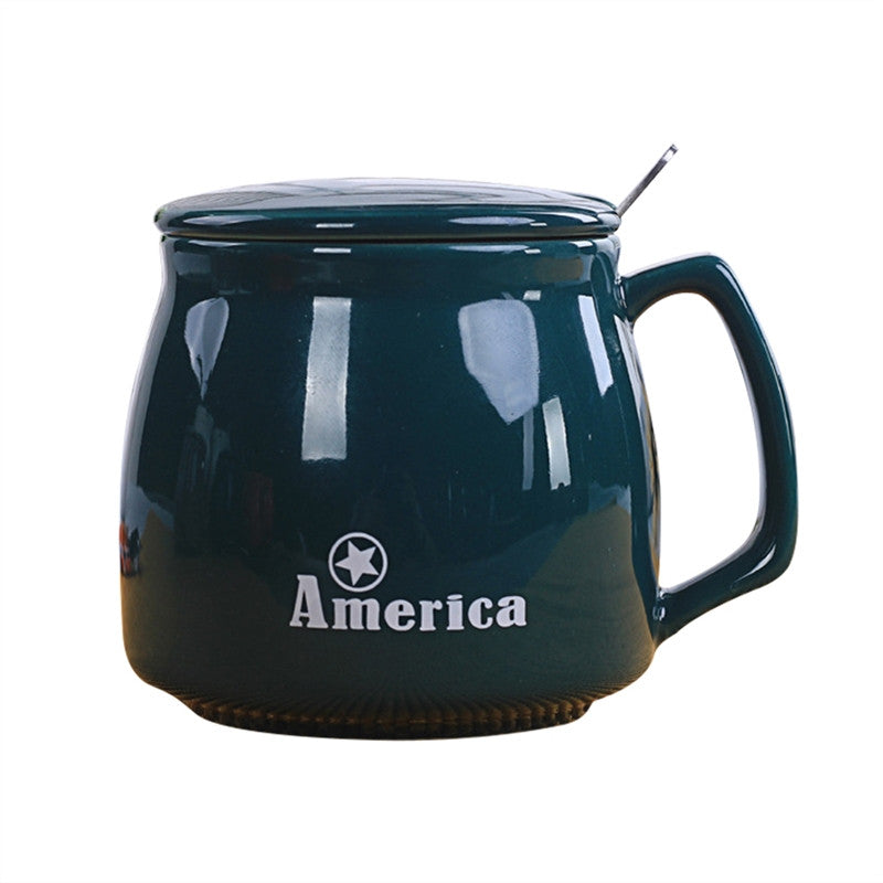 Classic USA Design Ceramic Coffee Cup