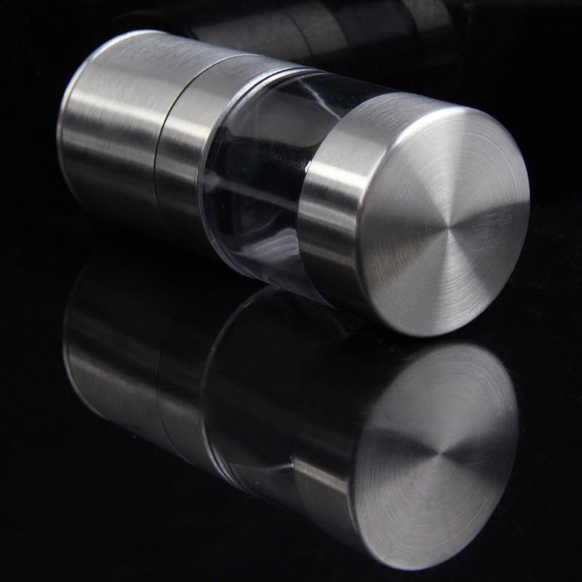 Stainless Steel Manual Salt and Pepper Grinder Set (2 Containers) with Premium Quality