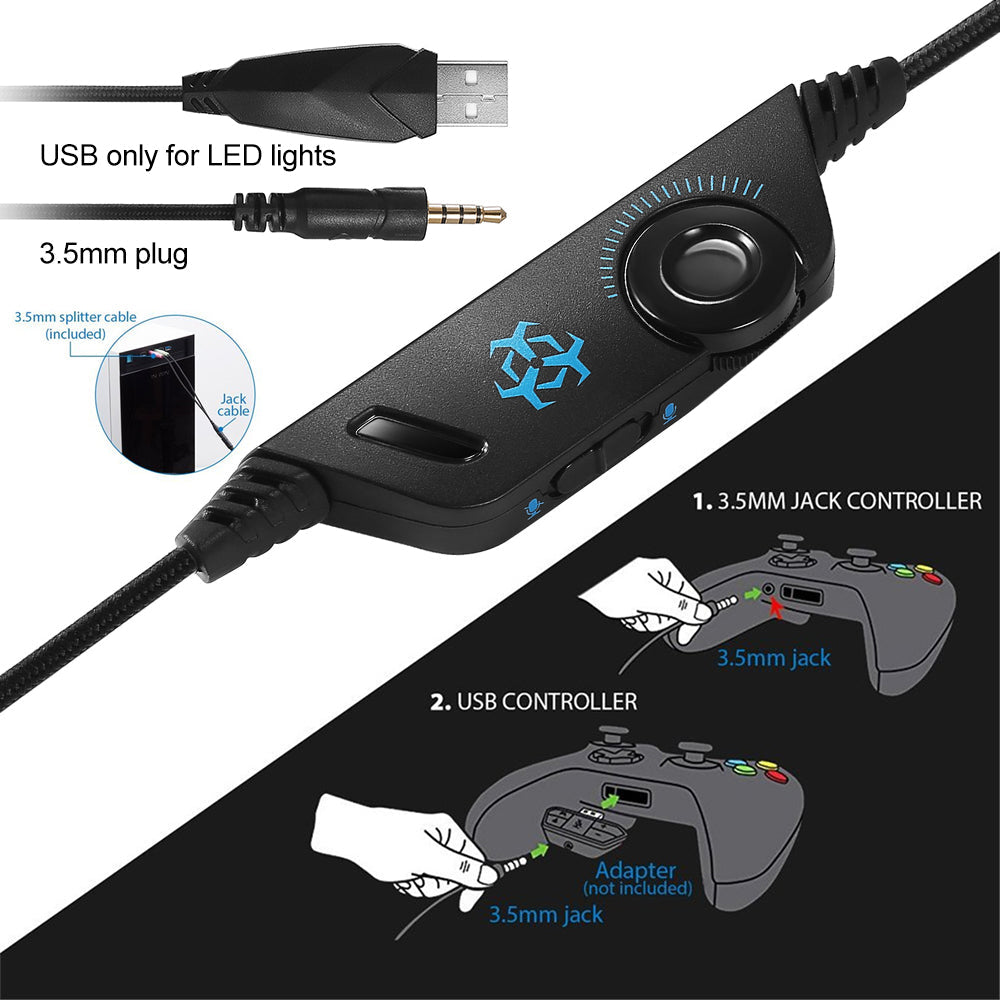 Stereo RGB Gaming Headset with Microphone - Dragon G3X Edition