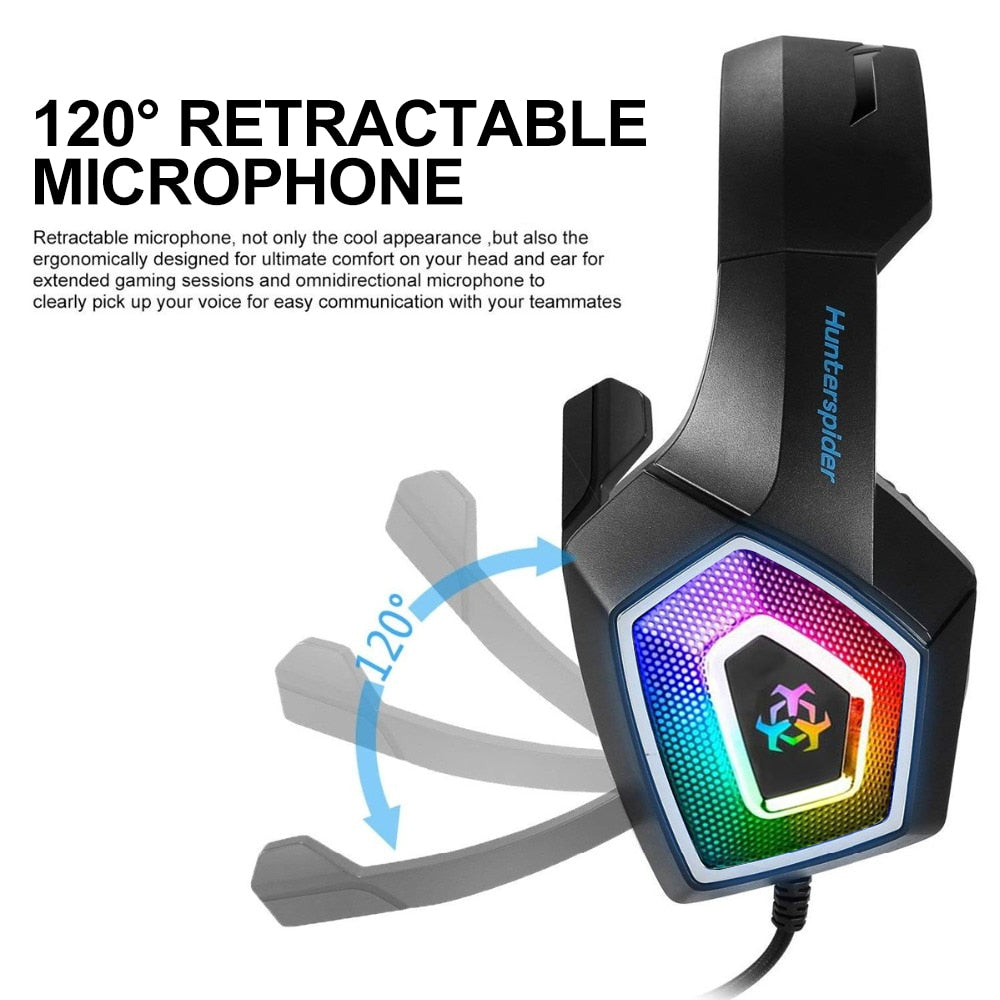 Stereo RGB Gaming Headset with Microphone - Dragon G3X Edition