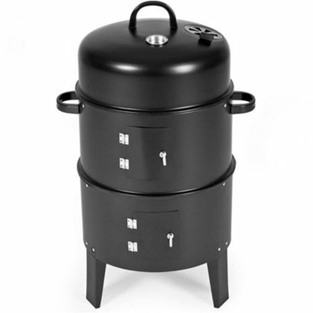 Outdoor BBQ Roaster with Triple Layer Functionality