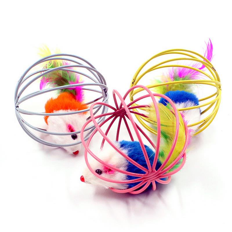 Hilarious Spinning Cat Toy Set with 5 Cages