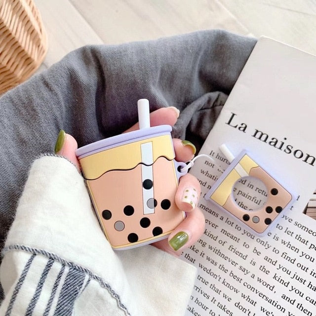 Silicone Airpods Case with Cartoon Design