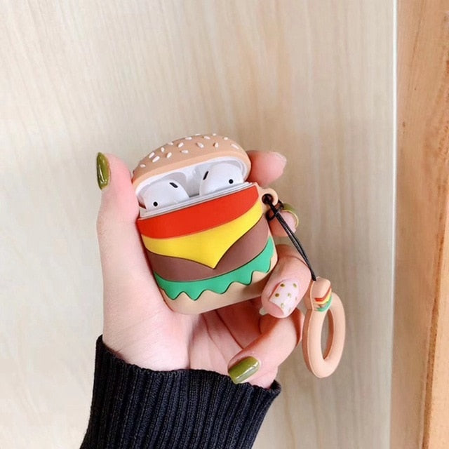 Silicone Airpods Case with Cartoon Design