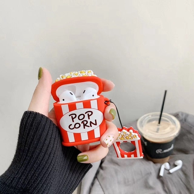 Silicone Airpods Case with Cartoon Design