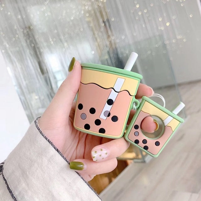 Silicone Airpods Case with Cartoon Design