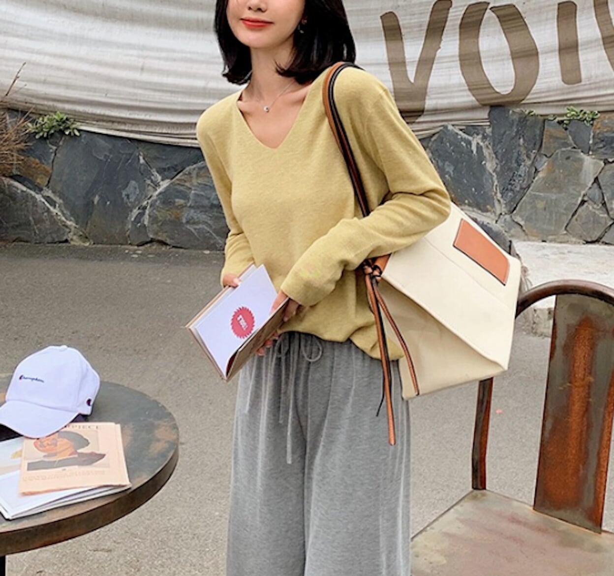Casual Ladies V-Neck Pullover Sweater