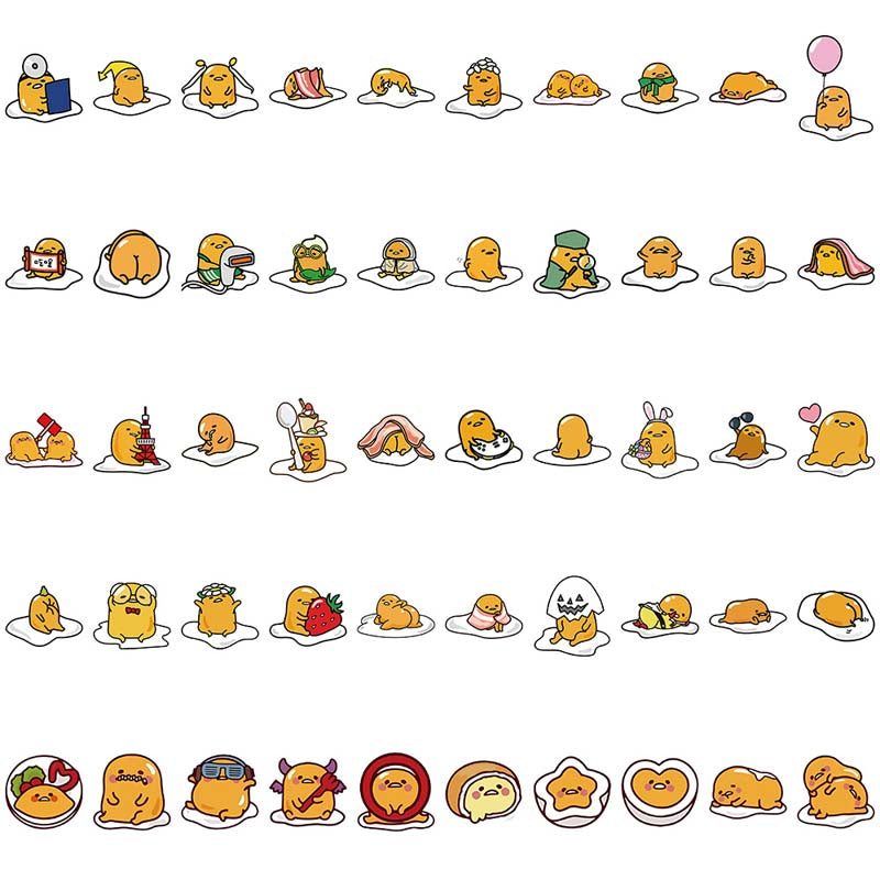 Kawaii Egg Laptop Decal Stickers