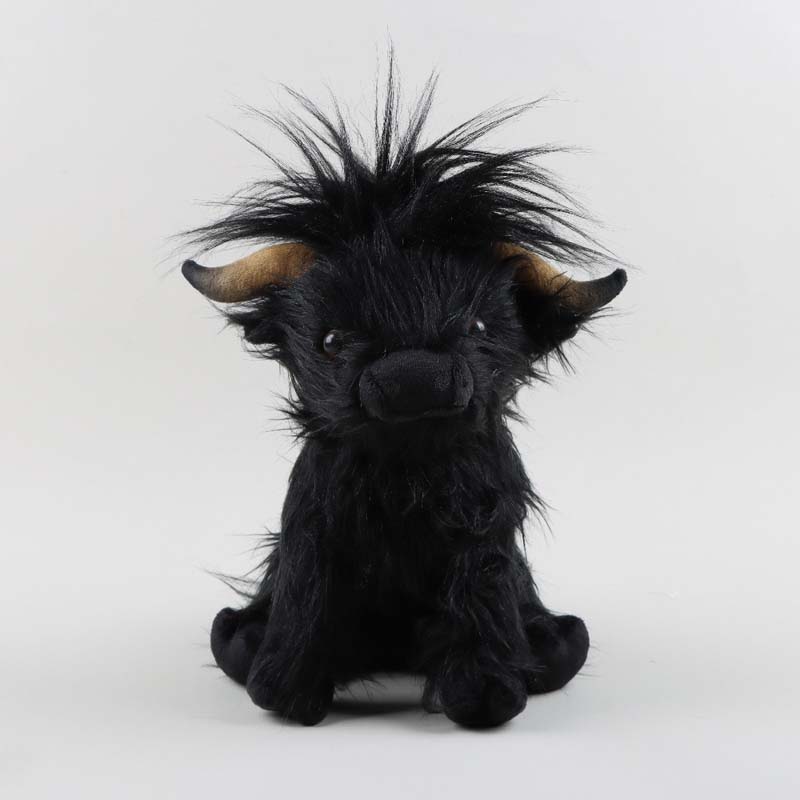 10in Highland Cow Plush Toy Cute Scottish Highland Cattle Plushie (9)