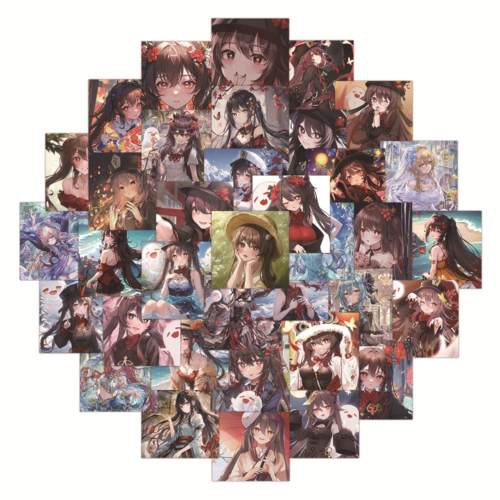 Cute Hu Tao Stickers for Customization