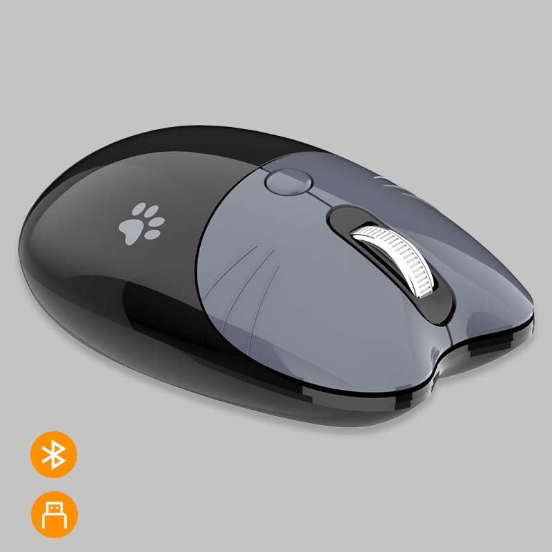 Black Cute Bluetooth Wireless Mouse for Laptop Silent 2.4G Wireless Mice Noiseless Bluetooth 5.0 Mice (5)