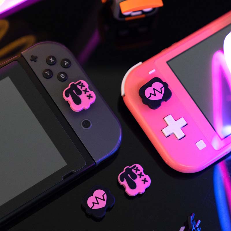 Black n Pink Switch Thumb Grips