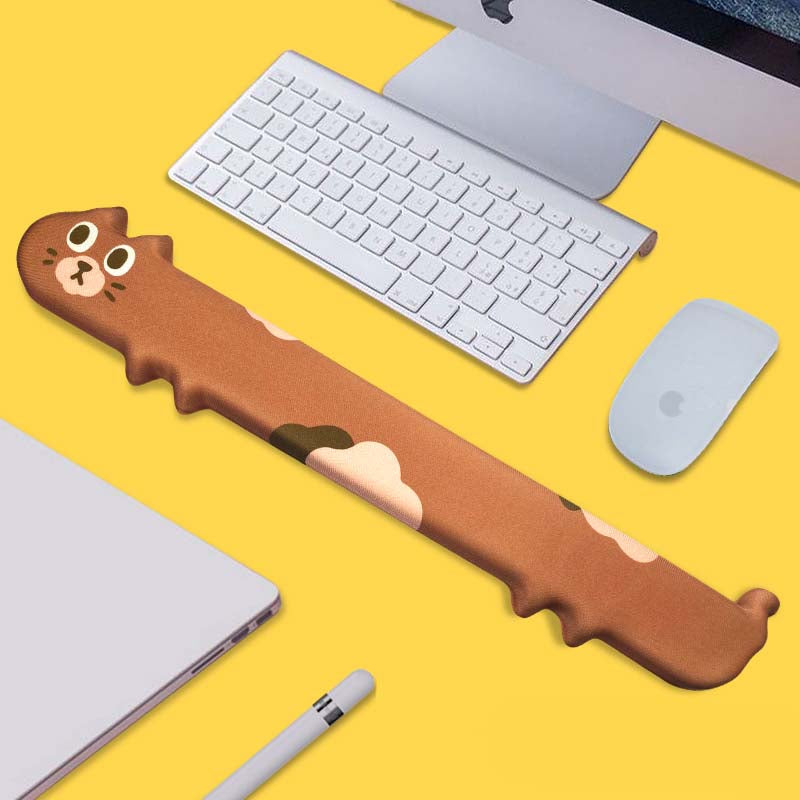 Cat Keyboard Wrist Rest Padded Wrist Support Cat Lover Gifts Mouse Pad Cute Computer Accessories (1)