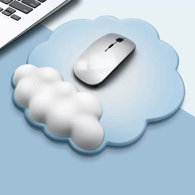 Cloud Mouse Pad with Wrist Support Cute Mousepad Wrist Rest (2)