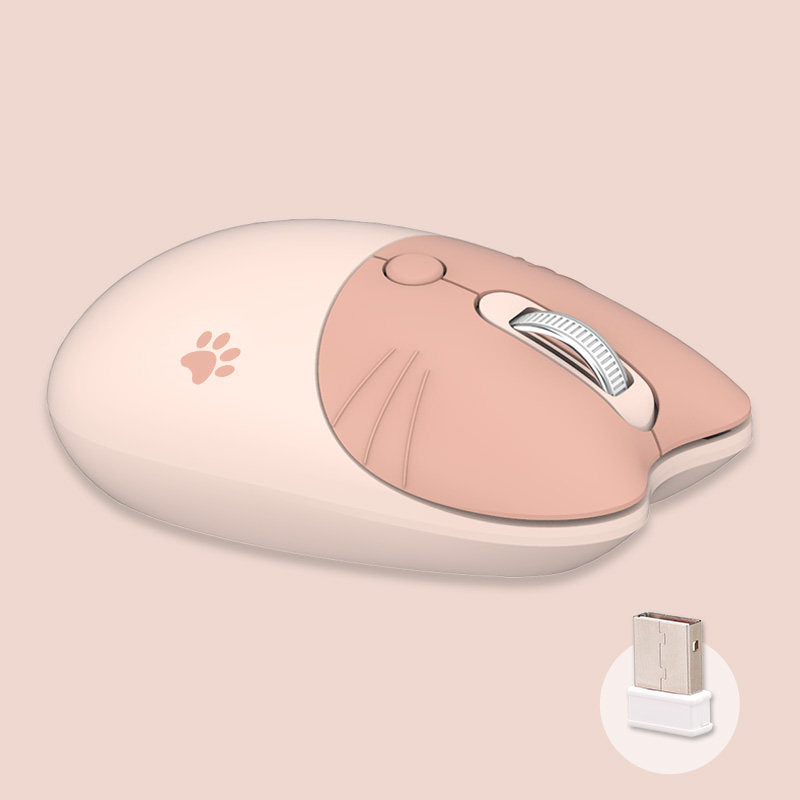 Cute Cat Wireless Mouse for Laptop Silent 2.4G Wireless Mice Noiseless Cute Desk Accessories (10)