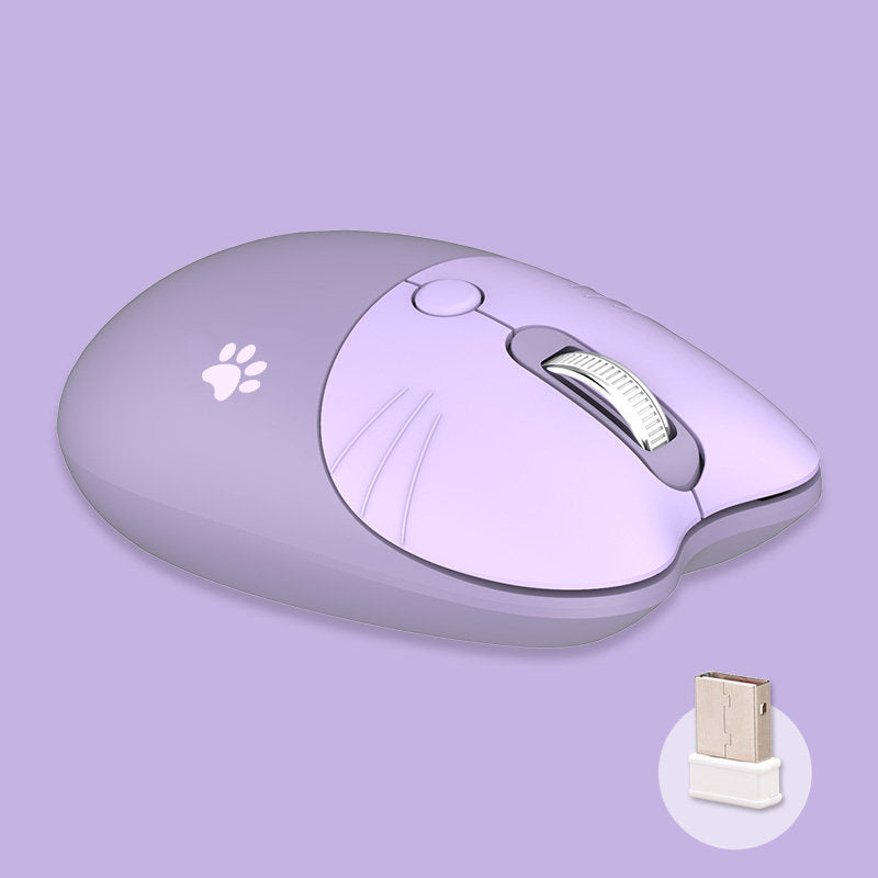 Cute Cat Wireless Mouse for Laptop Silent 2.4G Wireless Mice Noiseless Cute Desk Accessories (6)