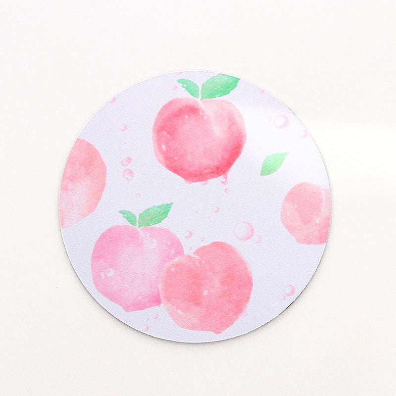 Cute Fruit Mouse Pads Round Kawaii Animal Computer Mouse Pad (11)