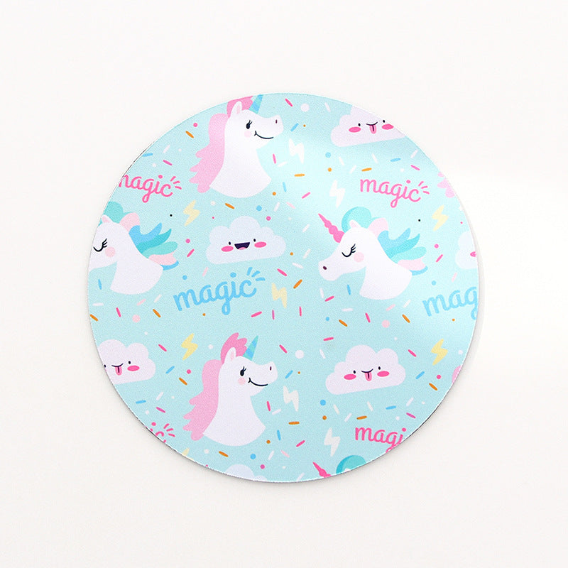 Cute Fruit Mouse Pads Round Kawaii Animal Computer Mouse Pad (12)