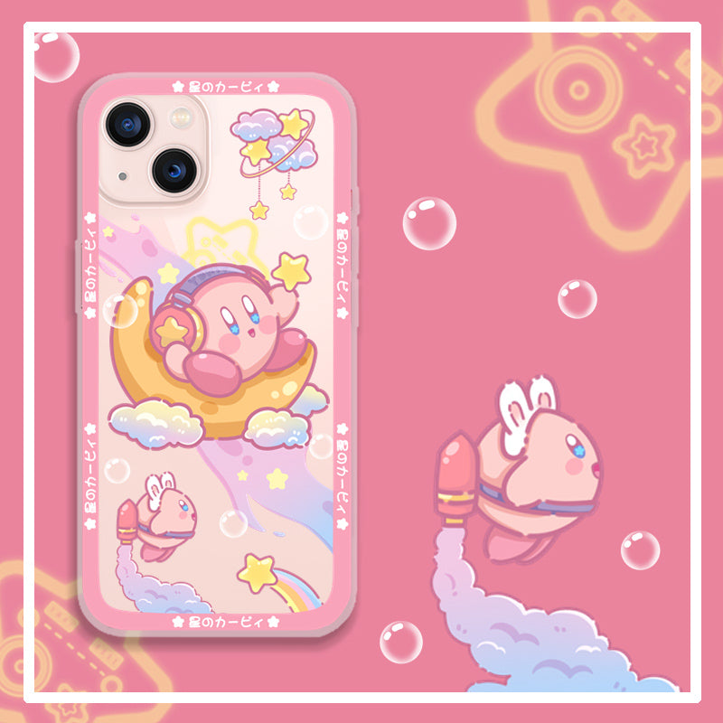 Cute Kirby Phone Case Kawaii Kirby iPhone 13 Pro Max Case Samsung S22 (3)