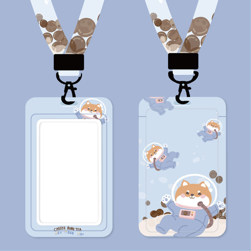 Cute Lanyard with ID Badge Holder Pastel Pink Kawaii Lanyard Keychain Cute Card Holders (3)
