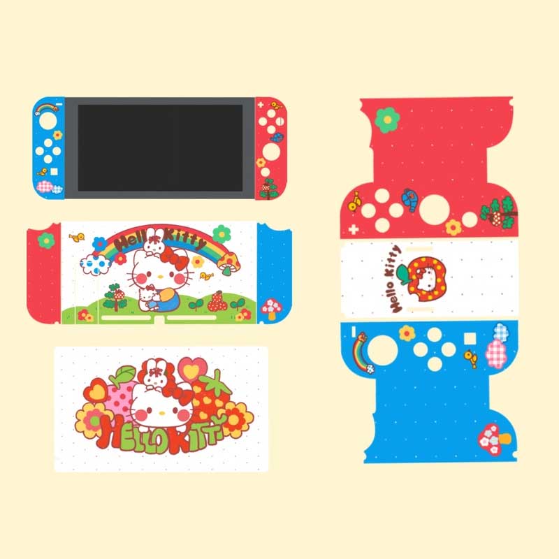 Cute Nintendo Switch Skin Cover Full Set kitty Switch OLED Wrap Kawaii Switch Stickers