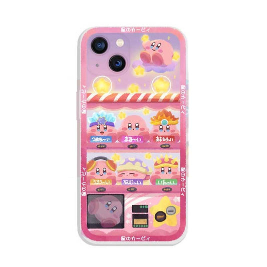 Pastel Pink Kirby Phone Case: pink, purple Kirby character theme, kawaii cartoon style
