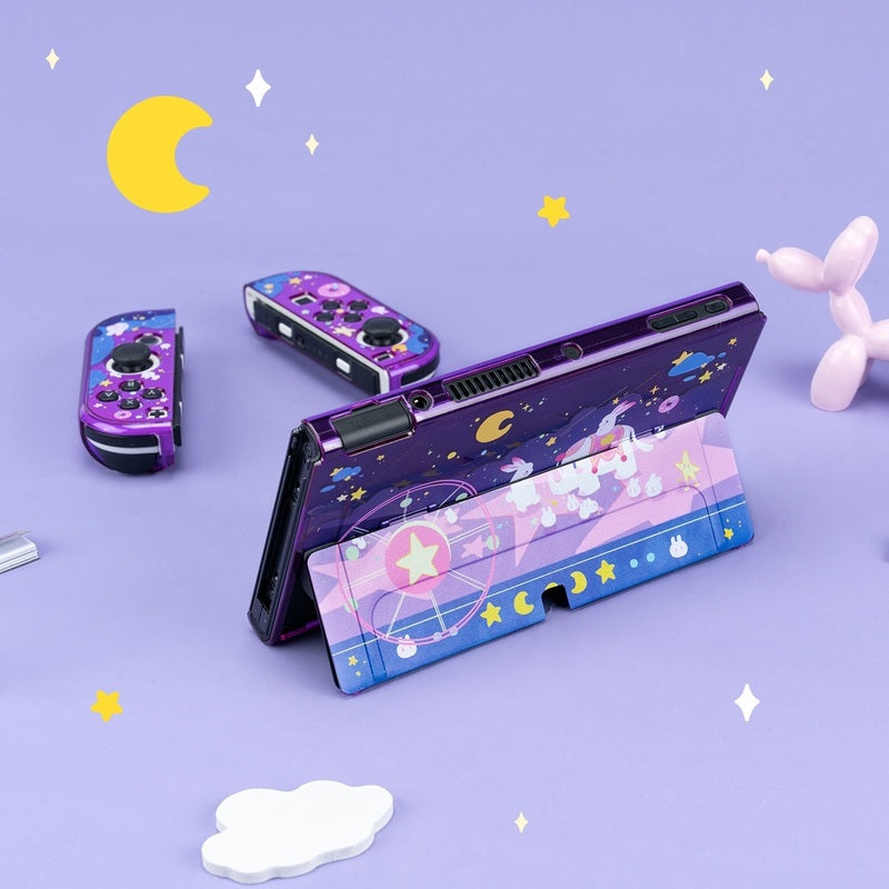 Cute Purple Switch OLED Case