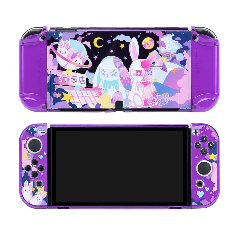 Cute Purple Switch OLED Case Kawaii Fairy Tale Switch OLED Covers (13)