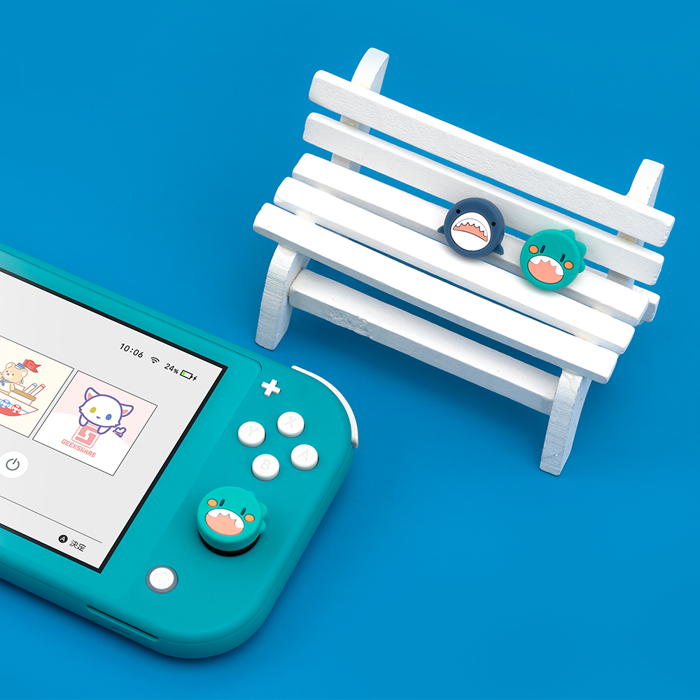Shark Switch Joystick Caps with Cute Cat Designs