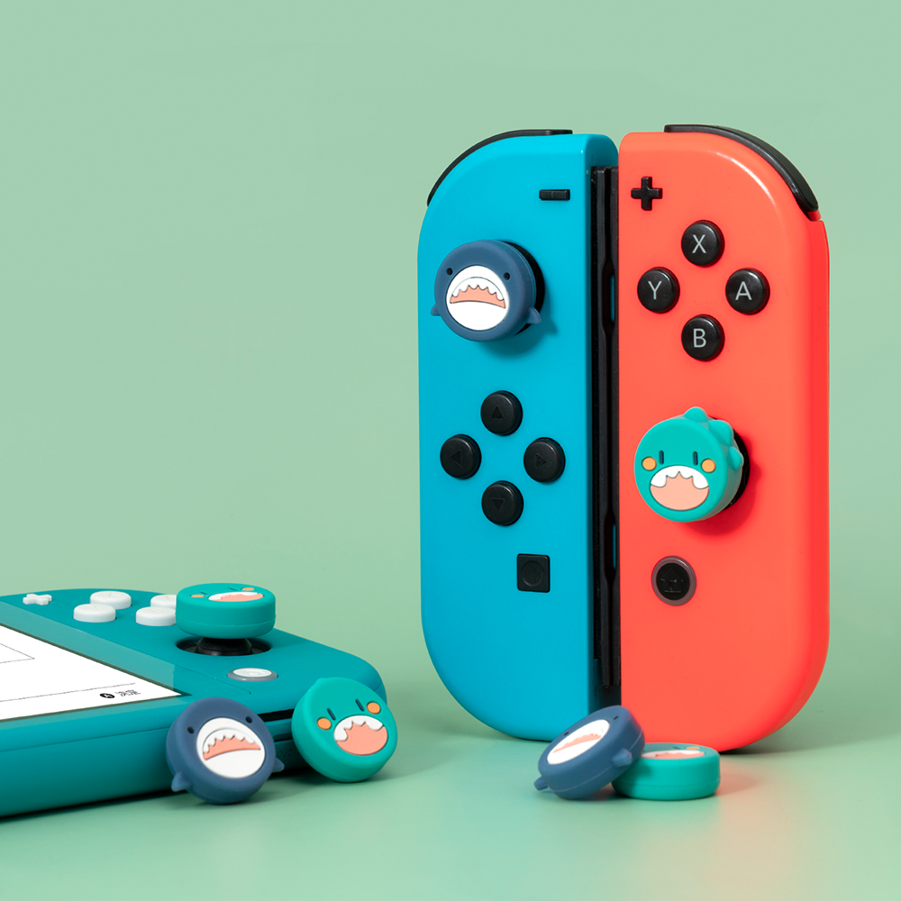 Shark Switch Joystick Caps with Cute Cat Designs