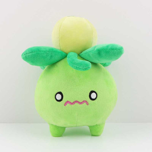 Smoliv Plushie Toy, Perfect Gift for Fans: light green, green cartoon plant/fruit character, kawaii cartoon style