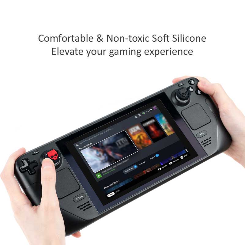 Skull Steam Deck Joystick Caps