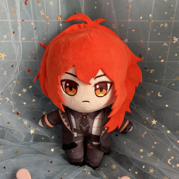 Diluc Genshin Impact Plush Dolls Genshin Plushie Toys Genshin Decor (87)