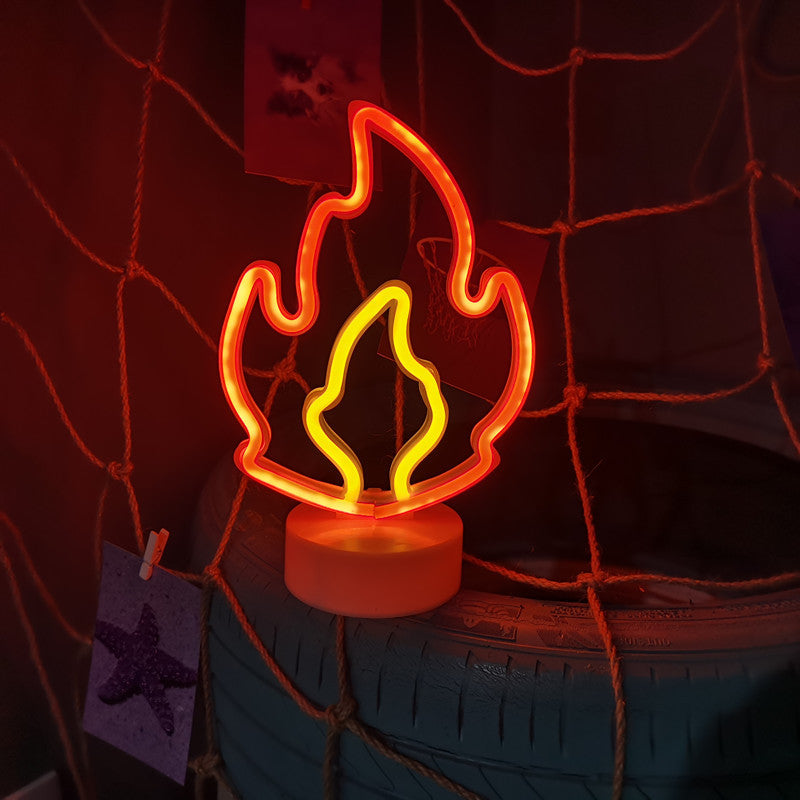 Fire Neon LED Night Lights: Ignite Your Ambiance